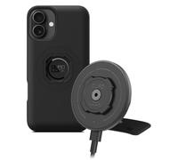 Quad Lock Support adhésif pour téléphone de Voiture pour Tableau de Bord/Console avec Tête de Charge sans Fil MAG V2 et Coque MAG pour iPhone 16 Plus