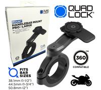 QUAD LOCK Support De Guidon Pour Moto Noir Grand Bware