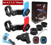 QUAD-LOCK support de téléphone de vélo de moto support de téléphone amortisseur de vibrations guidon de vélo 360 ° Support de navigation rotatif Blue Set B