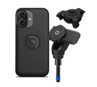 Quad Lock Support Téléphone à Tige Filetée de Moto Pro avec Amortisseur de Vibrations et Coque MAG pour iPhone 17
