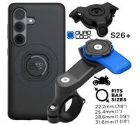 QUAD LOCK Support Téléphone Moto + Amortisseur Vibrations MAG Galaxy S26+ Noir