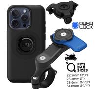 Quad Lock Support Téléphone Moto + Anti Vibrations + Coque MAG iPhone 15 Pro
