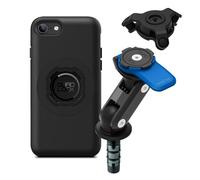 Quad Lock Support Téléphone pour Fourche de Moto avec Amortisseur de Vibrations et Coque MAG pour iPhone SE (3e/2e Gén.) et 8/7