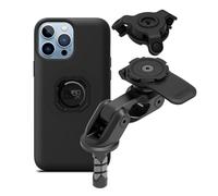 Quad Lock Support Téléphone pour Fourche de Moto Pro avec Amortisseur de Vibrations et Coque MAG pour iPhone 13 Pro Max