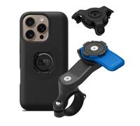 Quad Lock Support Téléphone pour Guidon de Moto avec Amortisseur de Vibrations et Coque MAG pour iPhone 16 Pro