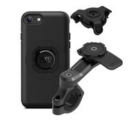 Quad Lock Support Téléphone pour Guidon de Moto Pro avec Amortisseur de Vibrations et Coque MAG pour iPhone SE (3e/2e Gén.) et 8/7