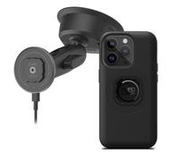 Quad Lock Support Téléphone Voiture à Ventouse Robuste avec Coque MAG et Tête de Chargement sans Fil MAG pour iPhone 14 Pro