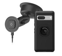 Quad Lock Support Téléphone Voiture à Ventouse Robuste avec Coque MAG et Tête de Chargement sans Fil MAG pour Google Pixel 7