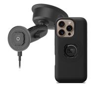 Quad Lock Support Téléphone Voiture à Ventouse Robuste avec Coque MAG et Tête de Chargement sans Fil MAG pour iPhone 16 Pro