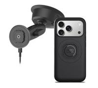 Quad Lock Support Téléphone Voiture à Ventouse Robuste avec Coque MAG et Tête de Chargement sans Fil MAG pour iPhone 17 Pro