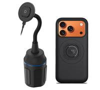 Quad Lock Support Téléphone Voiture pour Porte-Gobelet avec Étui MAG iPhone 17 Pro et Tête de Recharge sans Fil MAG (V2)