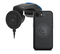 Quad Lock Support Ventouse pour Téléphone de Voiture pour Pare-Brise/Tableau de Bord avec Tête de Charge sans Fil MAG V2 et Coque MAG pour iPhone 16e