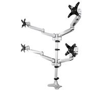 Quad Monitor Mount - For Up To 27in Vesa Monitors - Desk Mount