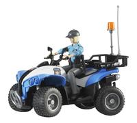 bruder Quad police avec figurine policière et accessoires, Modèle réduit de voiture