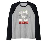 Quad Racing ATV Rider Quatre Roues Off Road Dirt Track Manche Raglan