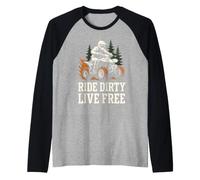 Quad Racing ATV Rider Quatre Roues Off Road Dirt Track Manche Raglan