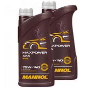 Quad Transmission Mannol Maxpower 4x4 75W140 Api Gi 5 Ls 2x 1 Litre Artic Cat
