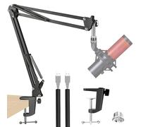 QuadCast 2 Bras Micro - HyperX QuadCast 2 Support Micro avec Microphone Tube de Fixation, Pied de Micro Pince de Perche Micro pour Jeux, Streaming et Podcasting par YOUSHARES
