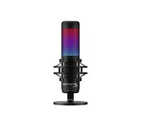 HyperX Microphone QuadCast S – Micro USB, condensateur RGB, PC/PS4/Mac, support anti‑vibrations