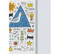 Quaderno a Quadretti 5 mm con Testatina - Formato Grande 8.5 x 11: 120 pagine - Quadretti grandi con spazio per Nome e Data - Ideale per scuola, università e ufficio