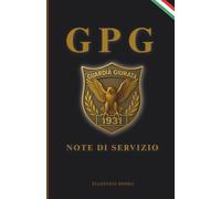 Quaderno a Quadretti tascabile per Guardia Particolare Giurata 13 x 20 cm, color Oro: Taccuino professionale per operatori di sicurezza, GPG -Design ... per prendere appunti durante il servizio