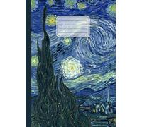 Quaderno a quadretti: Vincent Van Gogh, La notte stellata | Arte in copertina | Grid Notebook elementari, medie, superiori, università | Quadretti 5 mm senza margine | 80 pagine | Formato A4