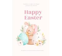 Quaderno a righe con disegni pasquali da colorare