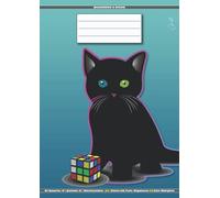 Quaderno a Righe Di Quarta [4°] e Quinta [5°] Elementare | A4 21cm x 29,7cm | Rigatura 0C Con Margine | Gatto: [Formato Richiesto Scuola Primaria] 109 ... | Italiano, Corsivo, Calligrafia, Scrittura