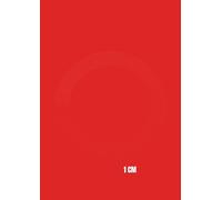 Quaderno A4 Rigo 1 cm: Copertina Rossa - Scuola Primaria