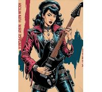 Quaderno A4 Strega Punk | Copertina Ribelle e Rock per Anime Creative & Alternative