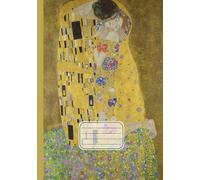 Quaderno A5 a fogli bianchi senza righe o quadretti: Gustav Klimt, Il bacio | Arte in copertina | Sketchbook con fogli bianchi numerati per disegnare, ... appunti e dipingere | 110 pagine | Formato A5
