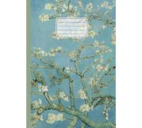 Quaderno A5 a fogli bianchi senza righe o quadretti: Vincent Van Gogh, Ramo di mandorlo fiorito | Arte in copertina | Sketchbook con fogli bianchi ... appunti e dipingere | 110 pagine | Formato A5