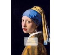 Quaderno A5 a quadretti: Johannes Vermeer, Ragazza col turbante | Arte in copertina | Grid Notebook elementari, medie, superiori, università | Quadretti 5 mm senza margine | 110 pagine | Formato A5
