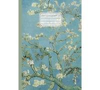Quaderno A5 a quadretti: Vincent Van Gogh, Ramo di mandorlo fiorito | Arte in copertina | Grid Notebook elementari, medie, superiori, università | ... 5 mm senza margine | 110 pagine | Formato A5