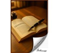 Quaderno di GRAMMATICA A4 - Scuola Secondaria di Primo Grado - 100 pagine a RIGHE senza margine - Copertina dedicata alla materia - Carta bianca 90 g/m² - Pentharmonique