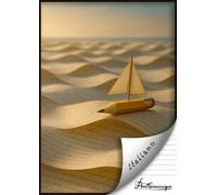 Quaderno di ITALIANO A4 - Scuola Secondaria di Primo Grado - 100 pagine a righe senza margine - Copertina dedicata alla materia - Carta bianca 90 g/m² - Pentharmonique