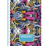 Quaderno di musica Pentagrammato: 110 Pagine numerate con Indice per trovare i brani e Guida al Pentagramma - Formato grande A4 per bambine e ragazze delle scuole elementari e medie