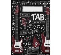 Quaderno di Tablature per Basso Elettrico 4 Corde | Formato A4 | 100 pagine: TAB per Scrivere Linee di Basso, Groove e Composizioni, per Studenti e Compositori