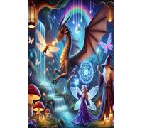 Quaderno Fantasy a Righe: Drago, Fata, Mago e Creatura Magica - Diario per Appunti, Scrittura e Disegn, Notebook 6x9 Pollici per Bambini, Adulti, ... - Perfetto per Scuola, Scrittura Creativa