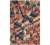 Quaderno formato Octave 6" x 9" con copertina morbida di Napoli in stile cubista