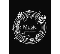 quaderno musicale pentagrammato: 100 pagine di pentagramma - 7 righi per pagina - formato A4 Copertina flessibile