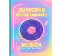 Quaderno Pentagrammato di Musica - 12 Pentagrammi per Pagina · 106 Pagine: Taccuino musicale per studenti, compositori, insegnanti di musica e ... spartiti, esercizi, melodie e arrangiamenti