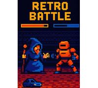 Quaderno scuola media A4 Retro Battle | 100 pagine a quadretti 5 mm per matematica, scienze, geometria e compiti | quaderno bambini e ragazzi con ... arcade pixel art fantasy colorata originale