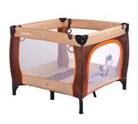 QUADRA Parc bébé de voyage pliant de 0 à 15 kg Marron