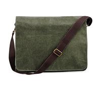 Sac à bandoulière courrier toile Quadra Vintage - vintage military green - TU