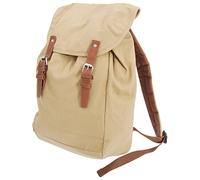 Sac à dos toile - look rustique vintage - beige - QD615 - mixte homme femme