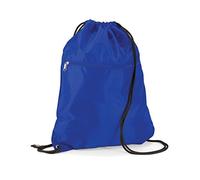 Quadra Sac de Chaussures Gym Adulte Senior Rouge Bleu ou Noir avec Zip & Poche
