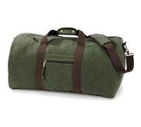 Quadra - Sac de voyage toile look usé style vintage - vert militaire - QD613 Vert G