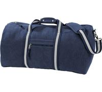 Quadra - Sac de voyage, vintage, toile PC6446 (taille unique) (Bleu marine)