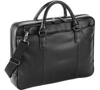 Quadra - Sacoche pour ordinateur portable, coupe étroite, Polyuréthane BC5611 (Taille unique) (Noir)